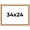Bhutan, variant on 34x24 Wide Bronze Real Wood Picture Frame Width 1.5 inches | Interior Frame Depth 0.5 inches |