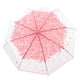 thumbnail image 3 of Paraguas de burbuja transparente para niña y mujer, diseño de flor de cerezo, mango largo transparente Rosa, 3 of 8