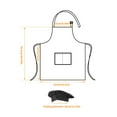 thumbnail image 3 of CIYISON Adjustable Adult Apron Set With Hat, Waterproof and Oil Proof, Easy to Clean for Kitchen and Baking, 3 of 18