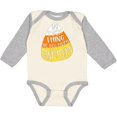 thumbnail image 3 of Inktastic Halloween No Such Thing as Too Much Candy Corn Boys or Girls Long Sleeve Baby Bodysuit, 3 of 5