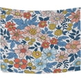 thumbnail image 2 of Elegant Spring Flowers Tapestry Wall Hanging Tapestries Happy Colorful Hippie Psychedelic Art Polyester Carpet Wall Decorative for Living Room Bedroom 60x51inch Gift Decor, 2 of 7