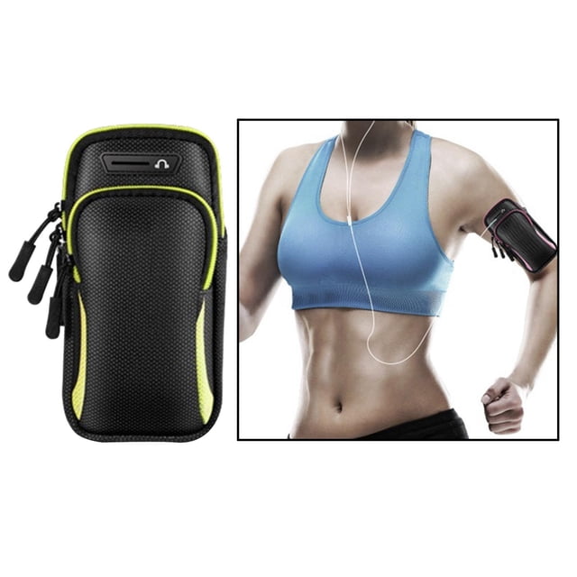 Soporte para Brazalete Hugo Bolsa de Ejercicio Impermeable para Teléfono Móvil Negro