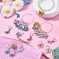 thumbnail image 4 of 24Pcs 12 Styles Butterfly Stitch Marker Charms, 4 of 5