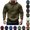 Army Green, variant on Mens Hoodies Plus Size Winter 1/4 Zip Pullover Collar Drawstring Hoodies Casual Long Sleeve Hooded Sports Joggers Sweatshirt with Multi Zipper Pockets Navy XL
