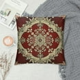 thumbnail image 2 of Nawypu Retro Floral Throw;Pillow;Cover Tribal Exotic Pillow;Cover Boho Burgundy Fashion Retro Red Yellow Cushion&nbsp;Cover Persian Vintage Bohemian Bedroom Decor Fashion Cushion Case For Women Men, 2 of 5
