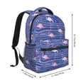 thumbnail image 2 of Fotbe Flamingo Pattern Casual Backpack for School, Travel, and Outdoor Activities - Durable, Lightweight, and Comfortable, 2 of 5