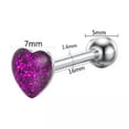 thumbnail image 3 of HOOUN Women LIP Rings Heart Tongue Ring Tongue Barbell Piercing Tongue Body Piercing-White, 3 of 9