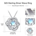 thumbnail image 7 of Midir&Etain Rose Necklace 925 Sterling Silver Moonstone Rose Blossom Pendant Jewelry Gift for Wife Mother and Lady, 7 of 7