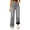 Gray, variant on Women's Fleece Lined Jeans Women High Waisted Wide Leg Jeans Winter Fleece Lined Jean Pants