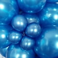 thumbnail image 4 of 100 Pack Chrome Metallic Blue Balloons Different Sizes 18 12 10 5 Inch KIRIKOU Party Balloons for Birthday Valentines Baby Shower Bridal Wedding Party Decors, 4 of 5