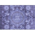 thumbnail image 1 of Ahgly Company Indoor Rectangle Abstract Blue Modern Area Rugs, 2' x 4', 1 of 4