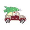 thumbnail image 1 of Luminous Christmas Wooden Calendar Decor Desktop Reusable Perpetual Calendar Creative Car Shape Santa Claus Design Glowing Calendar Block Photography Props for Office Home Table Ornament, 1 of 7