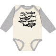thumbnail image 3 of Inktastic Types of Sharks Boys or Girls Long Sleeve Baby Bodysuit, 3 of 5