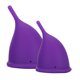 thumbnail image 3 of Copa menstrual de silicona reutilizable para mujer, herramienta de cuidado corporal para el cuidado de la higiene femenina (1 x Copa menstrual morada (S) + 1 x Copa menstrual morada (L) + Bolsa d, 3 of 10