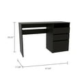 thumbnail image 4 of Stylish Black Office Desk With 3 Drawers For Organized Storage And 1 Shelf Displaying Keepsakes Functional Display, 4 of 4