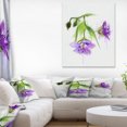 thumbnail image 1 of Beautiful Blue Flowers with Stem - Large Floral Canvas Artwork, 1 of 3