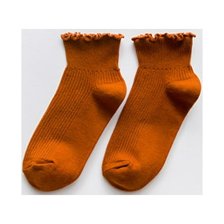 

Cathalem Woman Socks Adult Women Women Edge Cotton Vertical Striped Boat Socks Fresh Socks Chargers Dress Socks Socks Orange One Size