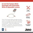 thumbnail image 6 of Juno 3017743 4.88 in. 16W Acuity Brands Lighting Aluminum LED Recessed Downlight, Matte White, 6 of 6