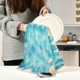 thumbnail image 3 of Watercolor Seashells Starfish Tea Towels 4 Pack Summer Kitchen Dish Cloth with Hanging Loop, 18"x28" Lint-Free Absorbent Towel for Kitchen Drying Wiping and Cleaning, 3 of 7