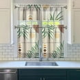thumbnail image 3 of Boho Kitchen Curtains for Windows – Rustic Tribal Floral Print Cafe Curtains, Vintage Bohemian Geometric Panels for Home Décor, 3 of 6