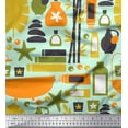 thumbnail image 1 of Soimoi Rayon Fabric Candle & Spa Bottle Women Print Fabric by Yard 42 Inch Wide, 1 of 1
