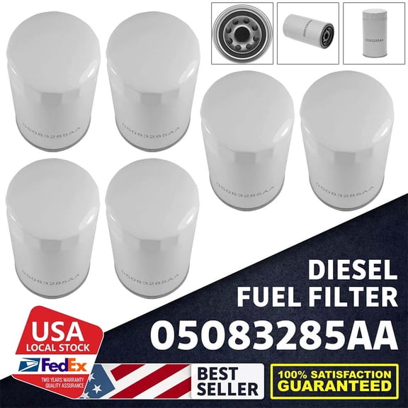 Oil Filter # 05083285AA For Ram Dodge Diesel Engine 2500 3500 5.9L 6.7L New 6pc