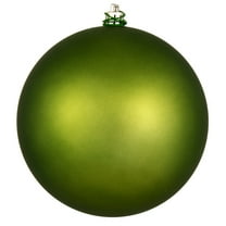 Vickerman 6" Juniper Green Matte Ball Ornament, 4 per Bag