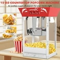 thumbnail image 6 of QEEKA 12Oz Commercial Popcorn Maker Machine - 850W Stainless Steel Popper with Warming Deck & Tempered Glass,Great for Parties,Movie Nights & Home Theater,Red, 6 of 8