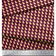 thumbnail image 2 of Soimoi Red polyester Crepe Fabric Duck Bird Print Fabric by the Yard 42 Inch Wide, 2 of 3