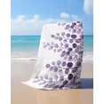 thumbnail image 4 of Purple Eucalyptus Leaves Beach Towels Oversized Super Absorbent, Watercolor Floral Leaf Plants Lightweight Bath Towel Quick Dry Sets For Bathroom/Pool/Rv Camping/Beach Play/Gym Room/Picnic 23"x47", 4 of 8