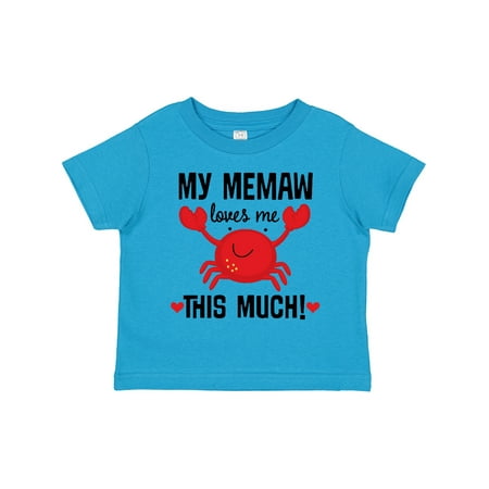 

Inktastic Memaw Loves Me Grandson Gift Toddler Boy or Toddler Girl T-Shirt