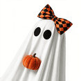 thumbnail image 2 of Halloween Ghost Tabletop Decor,Girls Lighted Ghost Decor with Broom, Pumpkin, Spooky Cute Halloween Decorations for Table, Mantel, Shelf, Home Party 15.7inch, 2 of 5