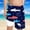 Z57-Dark Blue, variant on FUZHIQ Boys Swim Shark Print Trunks With Compression Liner Boy Bathing Suit Quick Dry Beach Swimsuit Toddler Swim Shorts,5-6 Years
