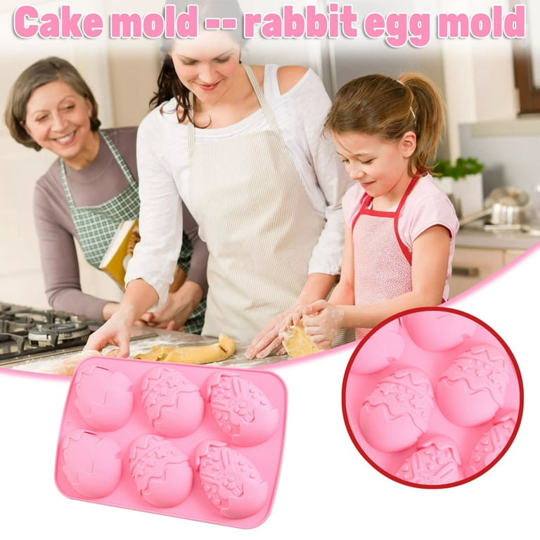 Wiueurtly Small Pound Cake Pans for Baking Nonstick Baking Silicone Epoxy  Easter Chocolate Day Series Easter Cake Mould Baking Pan Mini Pan Silicone  7x3 Cake Pan round 