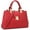 Red, variant on Women Satchel Handbags Top Handle Purse Medium Tote Bag Vegan Leather Shoulder Bag