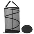 thumbnail image 1 of Okaka Pop-Up Collapsible Mesh Laundry Hamper Foldable Dirty Clothes Basket Black 75L, 1 of 7