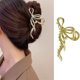 thumbnail image 1 of Pinzas geométricas cruzadas Vintage para el cabello, horquilla de cangrejo de baño, pasador, accesorios para el cabello, pinzas de garra de Metal, nueva moda, 1 of 5
