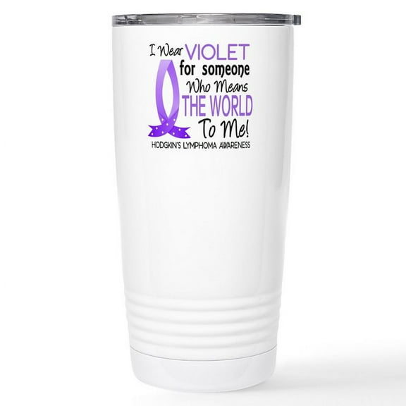 CafePress - Means World To Me 1 Hodgkin's Lymphoma Shirts Cera - Insulated Stainless Steel Travel Tumbler 20 oz.