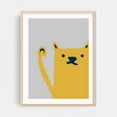 thumbnail image 2 of Cute Yellow Cat - Illustration Cat Animal Minimalist Humor Modern Art Pop Art Unframed Wall Art Print 12 x 16 inches, 2 of 4
