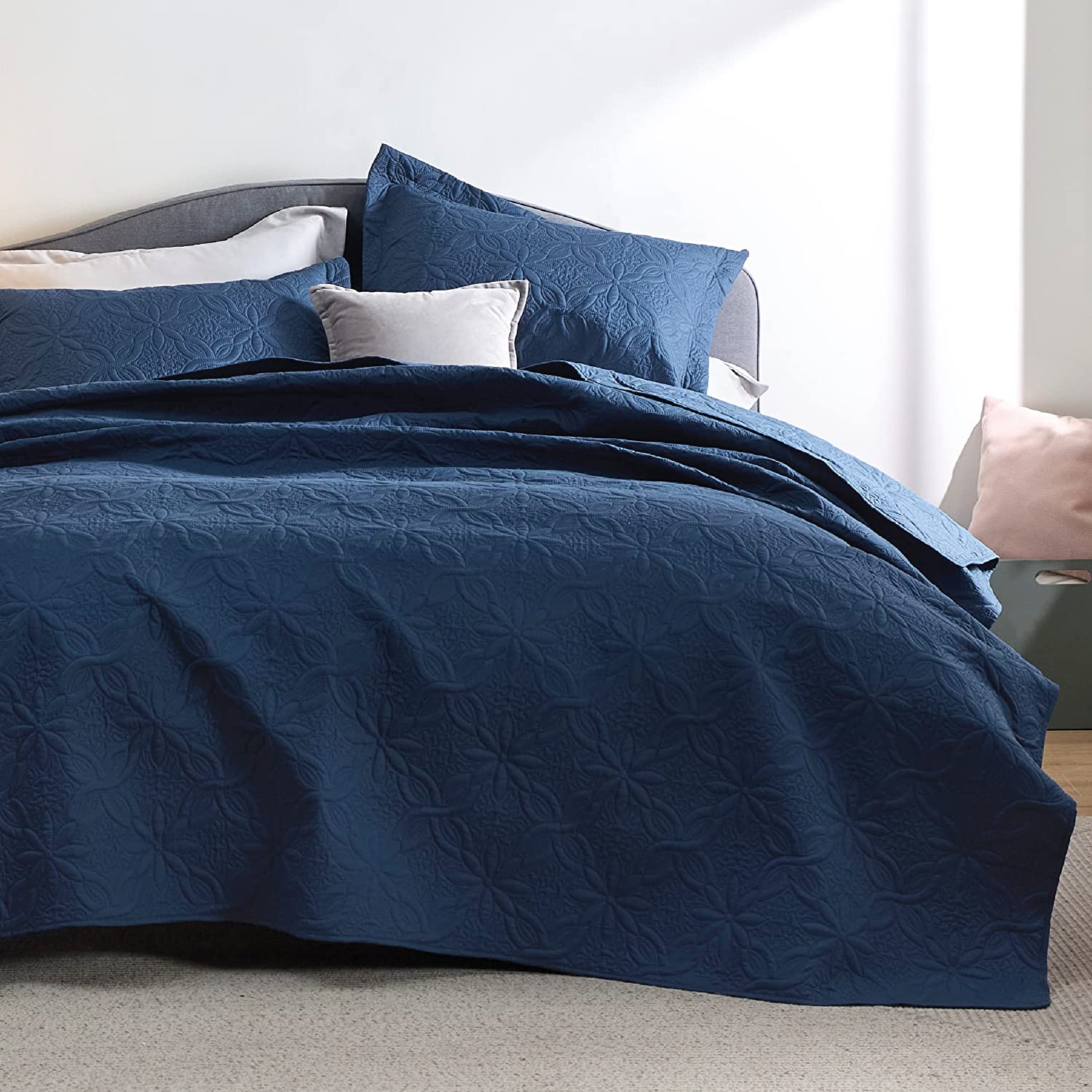 Twin Extra Long Quilt Set Soft Ultrasonic Twin Quilt Set Garden