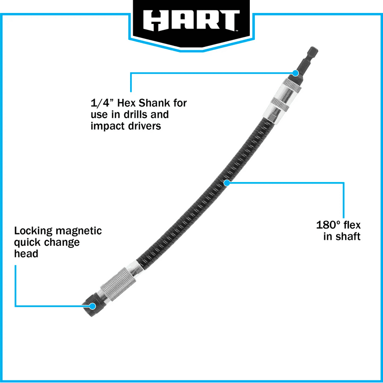 11 in. Quick Change Hex Socket Extension and Angled Bit Holder 11 in. Quick Change Hex Socket Extension and Angled Bit Holder