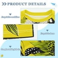 thumbnail image 2 of FORMRS Boys Rash Guard Short Sleeves Swim Shirt Quick Dry UPF 50+ Sun Protection, Sizes 3-12T, Yellow Flowers, 2 of 6