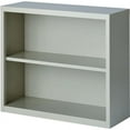 thumbnail image 2 of Lorell, LLR41280, Fortress Series Bookcases, 1 Each, Light Gray, 2 of 7