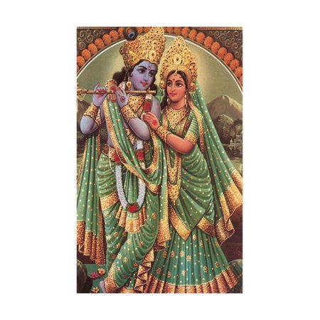 Krishna and Radha Print Wall Art (Best Radha Krishna Images)
