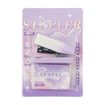 Eoozwa 2PCS Mini Stapler with Staples, Small Cute Desk Staplers, 15 Sheet Capacity, Office Portable Binding Supplies