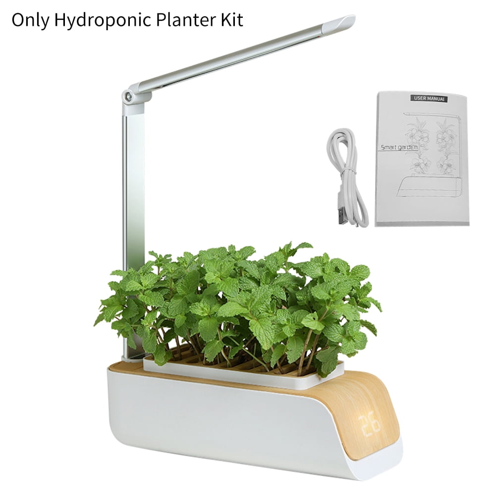 Hydroponic Planter Kit Smart With Grow Light Indoor Growing System Herb