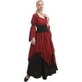 thumbnail image 6 of Women's Witch Dress Ruffled Maxi Gown High Elastic Waist Halloween, 6 of 7
