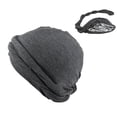 thumbnail image 2 of Turban Cap For Men Stretch Head Wraps Elastic Turban Scarf Tie For Hair Pre-Tied, 2 of 13