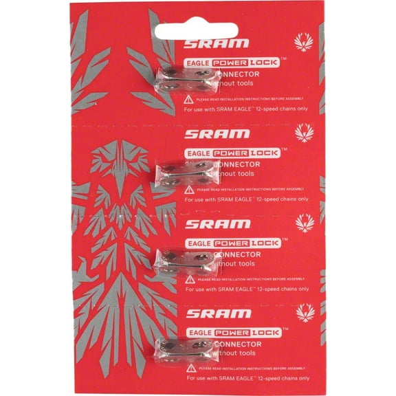 SRAM Eagle PowerLock Link for 12-Speed Chain, Silver Card/4