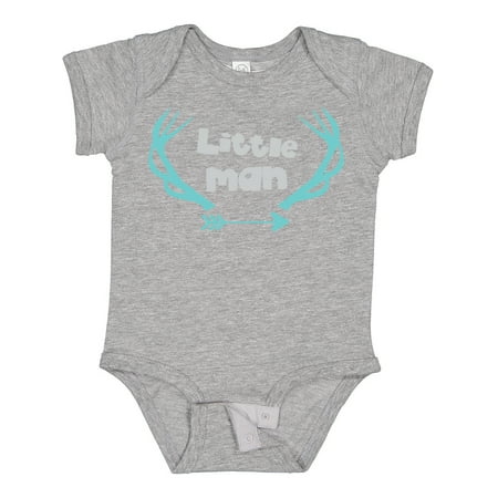 

Inktastic Little Man Little Boy Deer Antlers Arrow Gift Baby Boy Bodysuit